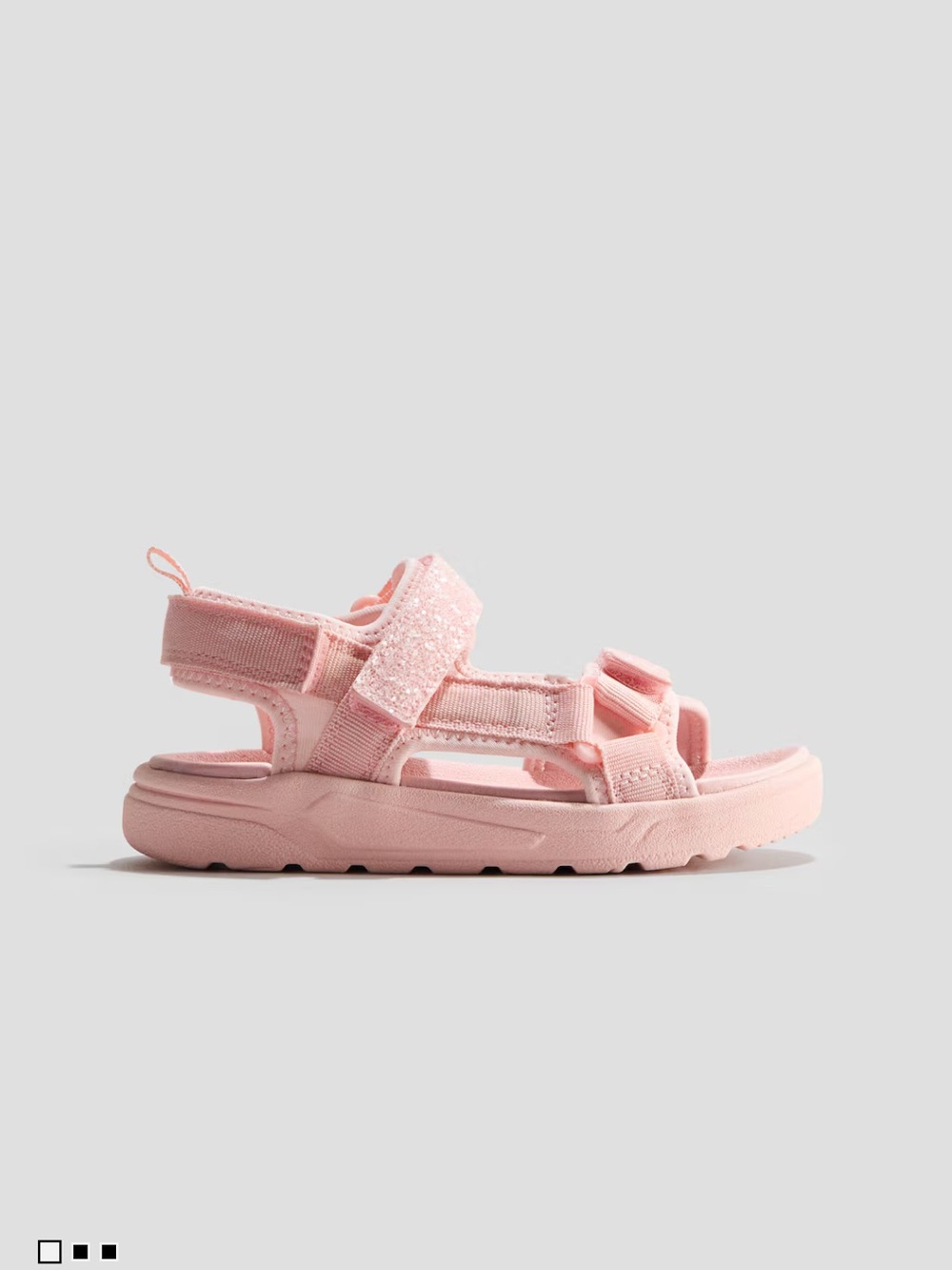 H&M Kids Pink Glittery Scuba Sandals
